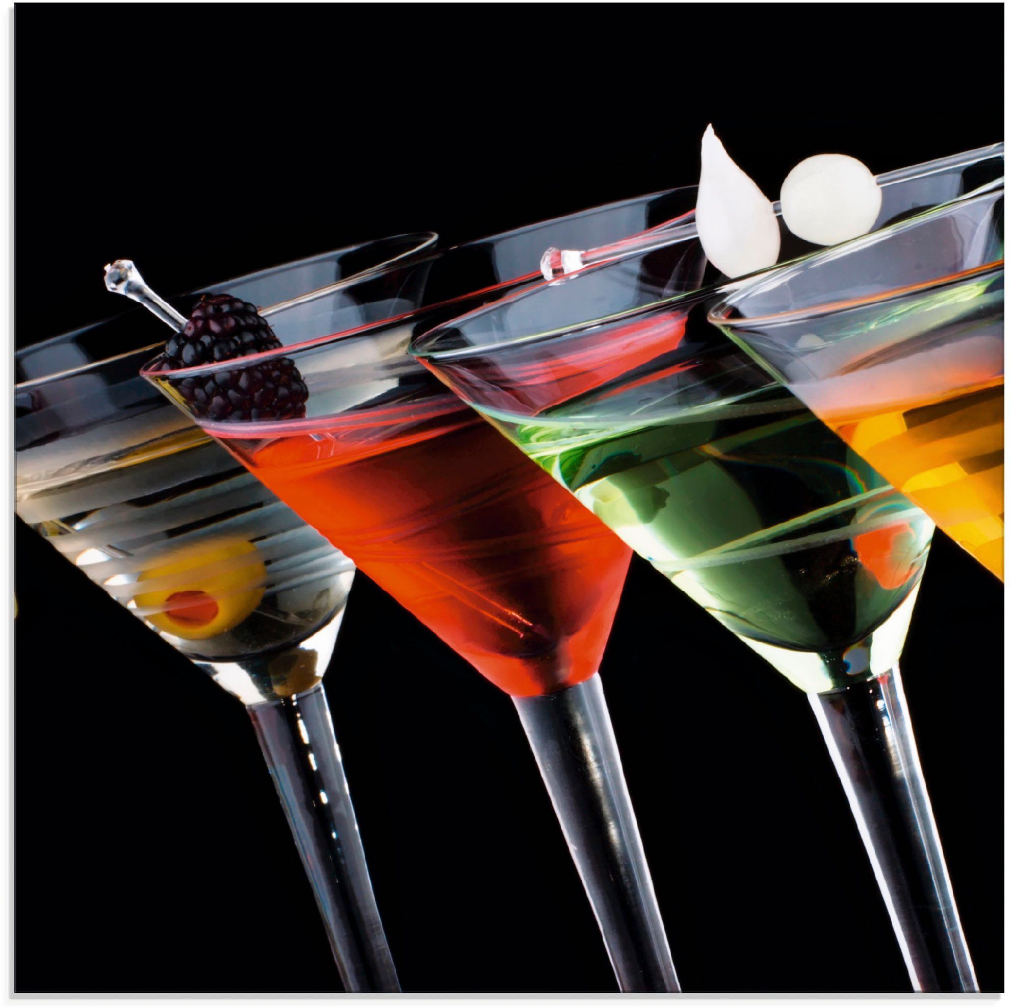 Artland Glasbild Klassische Martini - Cocktail, Getränke (1 St), in verschiedenen Größen