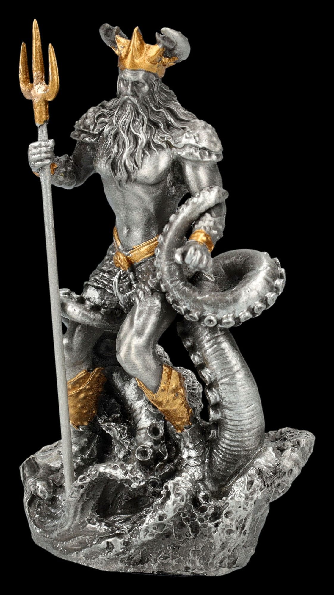 Figuren Shop GmbH Dekofigur Zinnfigur - Oceanus Okeanos - Veronese Dekofigur Mythologie Dekoration