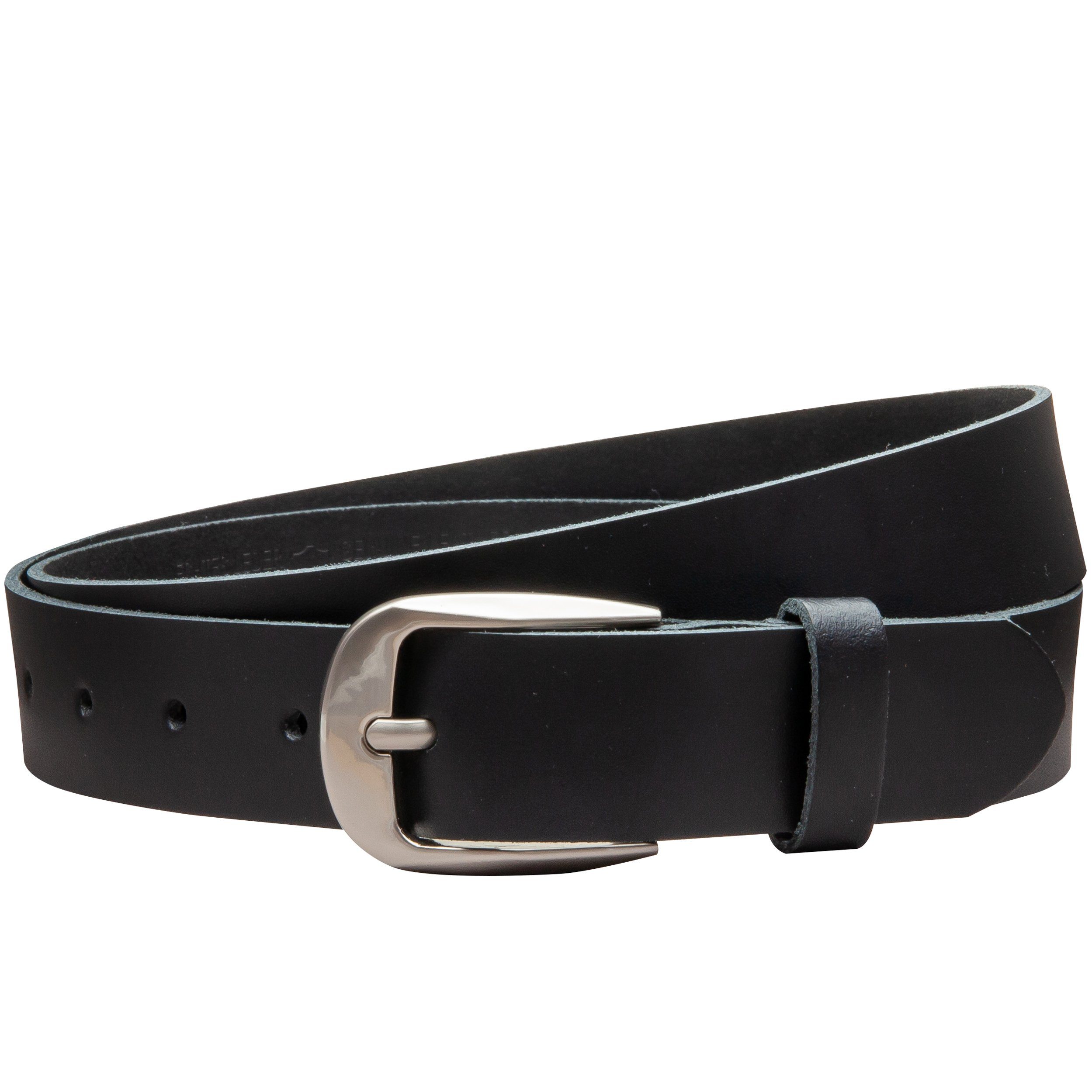 COLOGNEBELT Ledergürtel OM32-SL-Schwarz MADE IN GERMANY, günstig online kaufen