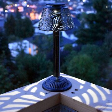 Globo LED Solarleuchte, LED-Leuchtmittel fest verbaut, LED Solar Lampe Garten Weg Steck Tisch Leuchte Terrassen