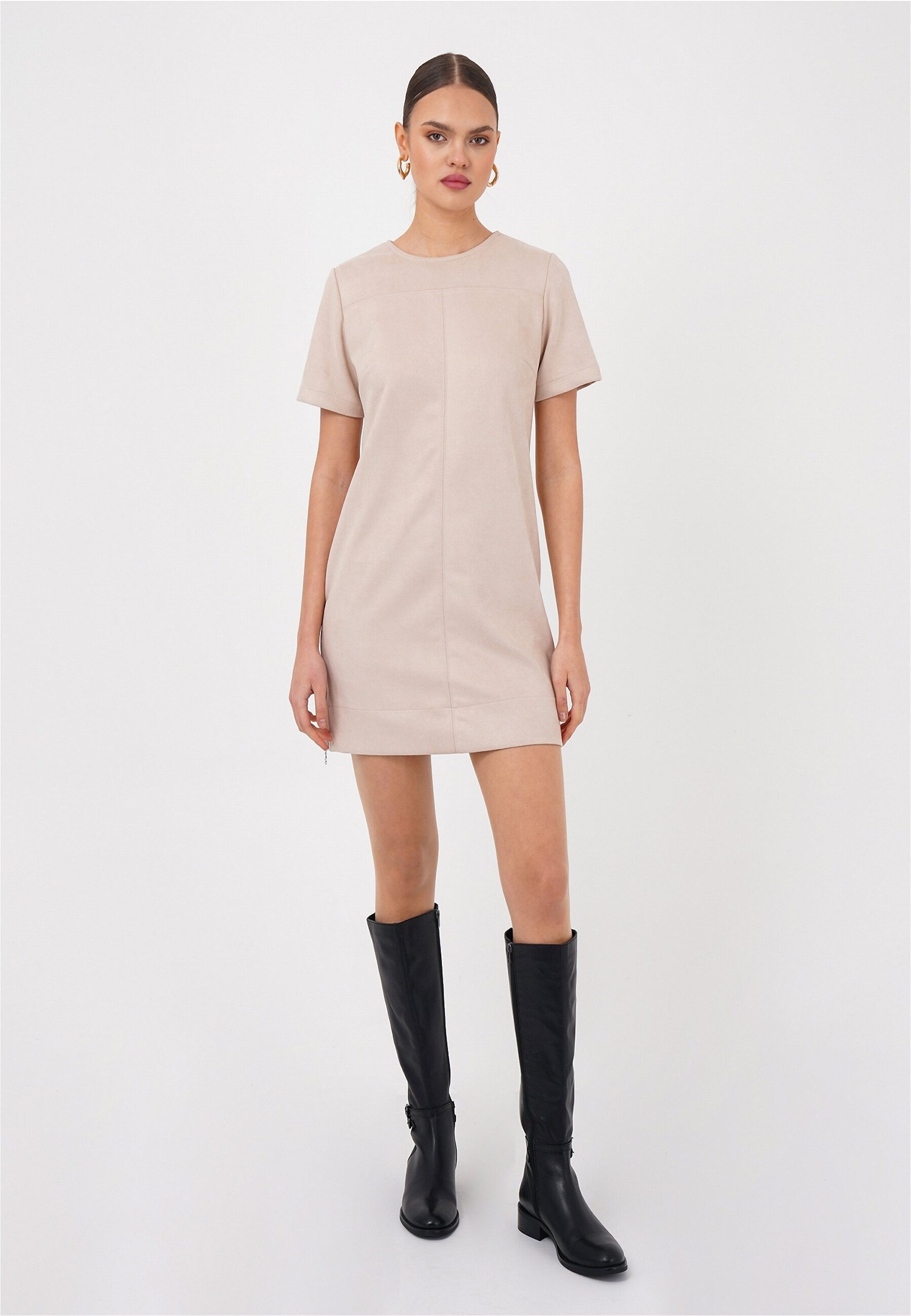 freshlions Jerseykleid (1-tlg) mit kurzen Ärmeln günstig online kaufen