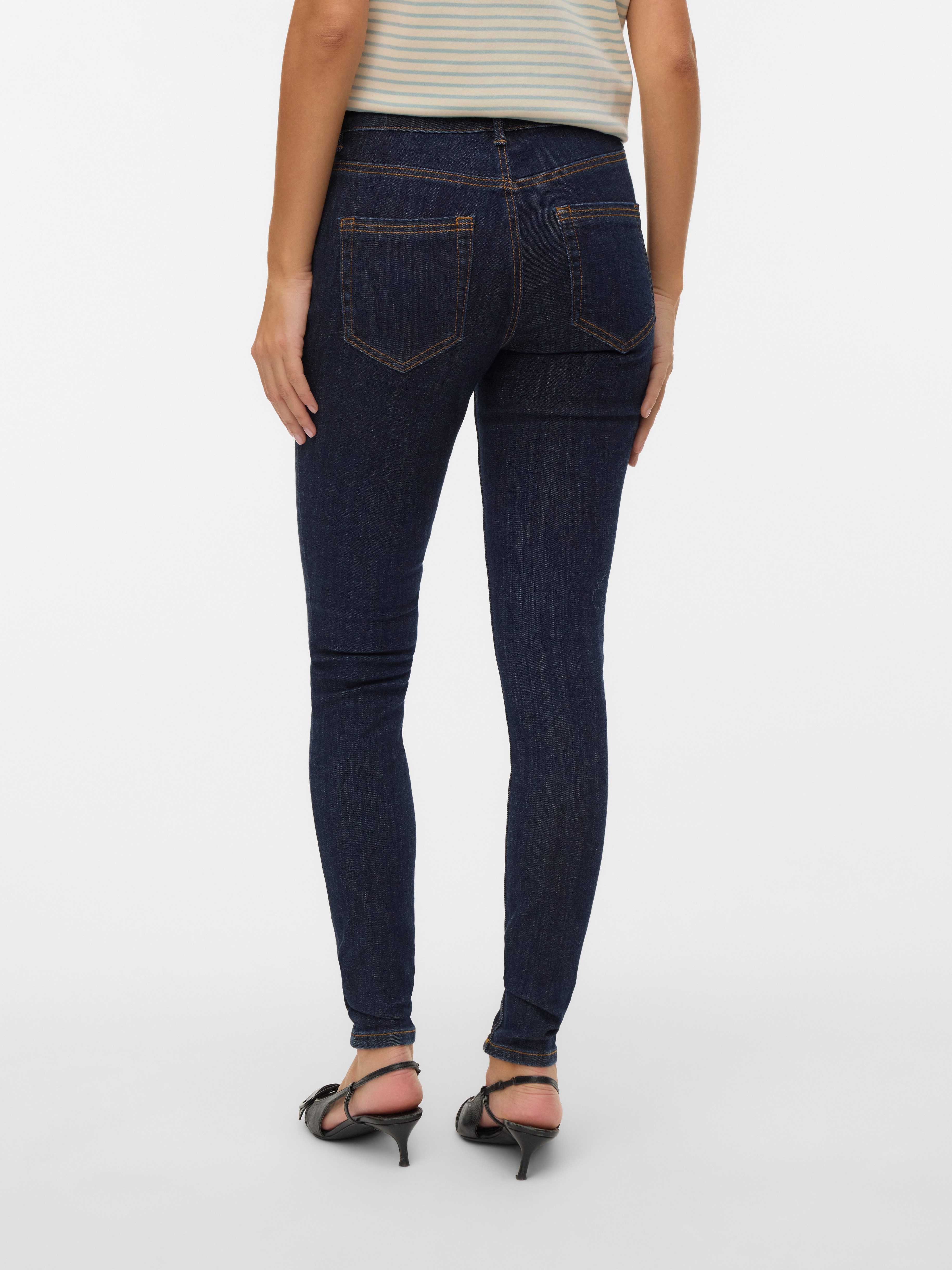 Vero Moda Skinny-fit-Jeans VMFLASH MR SKINNY JEANS LI3190 NOOS Baumwollmisc günstig online kaufen