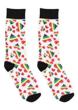 Shots Toys Freizeitsocken Sexy Socks - Happy Hearts - 36 - 46 (1-Paar)