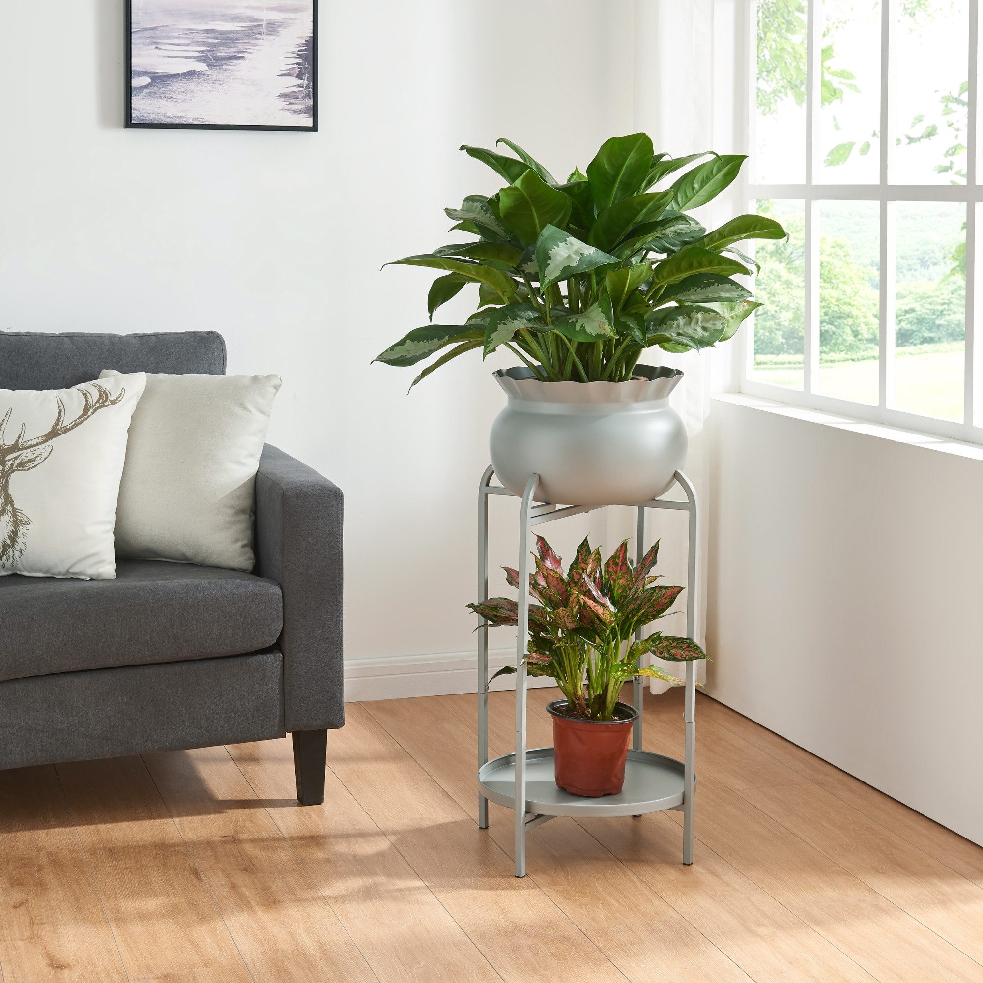 en.casa Blumenständer, »Altena« Metall 60 x günstig online kaufen