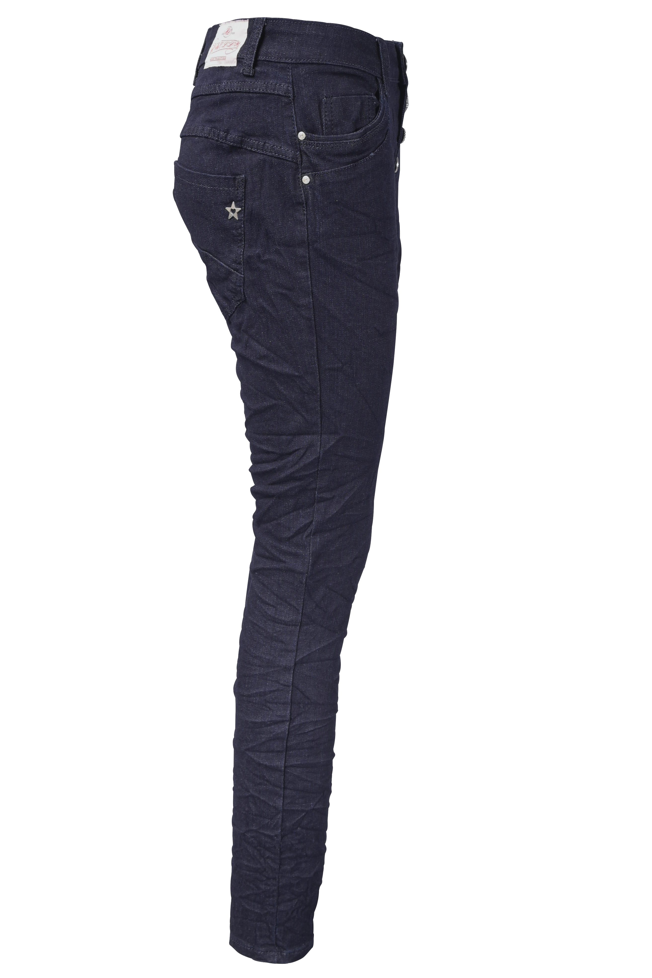Regular-fit-Jeans Stretch Crash-Look Five-Pocket Jeans im Jewelly