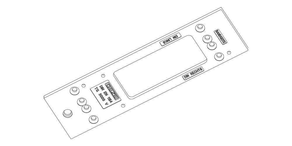 Türbeschlag Montageplatte TS 9016 für 3000 passend weiß GEZE