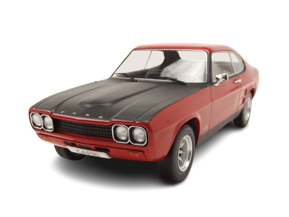 MCG Modellauto Ford Capri MK I RS 2600 1970 rot schwarz, Maßstab 1:18