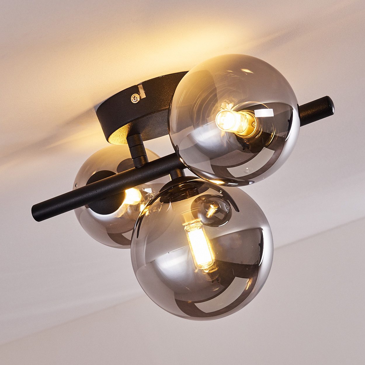 hofstein Deckenleuchte LED Decken Lampen 3-flammig Wohn Schlaf Zimmer Beleuchtung Flur – Bild 4 von 5