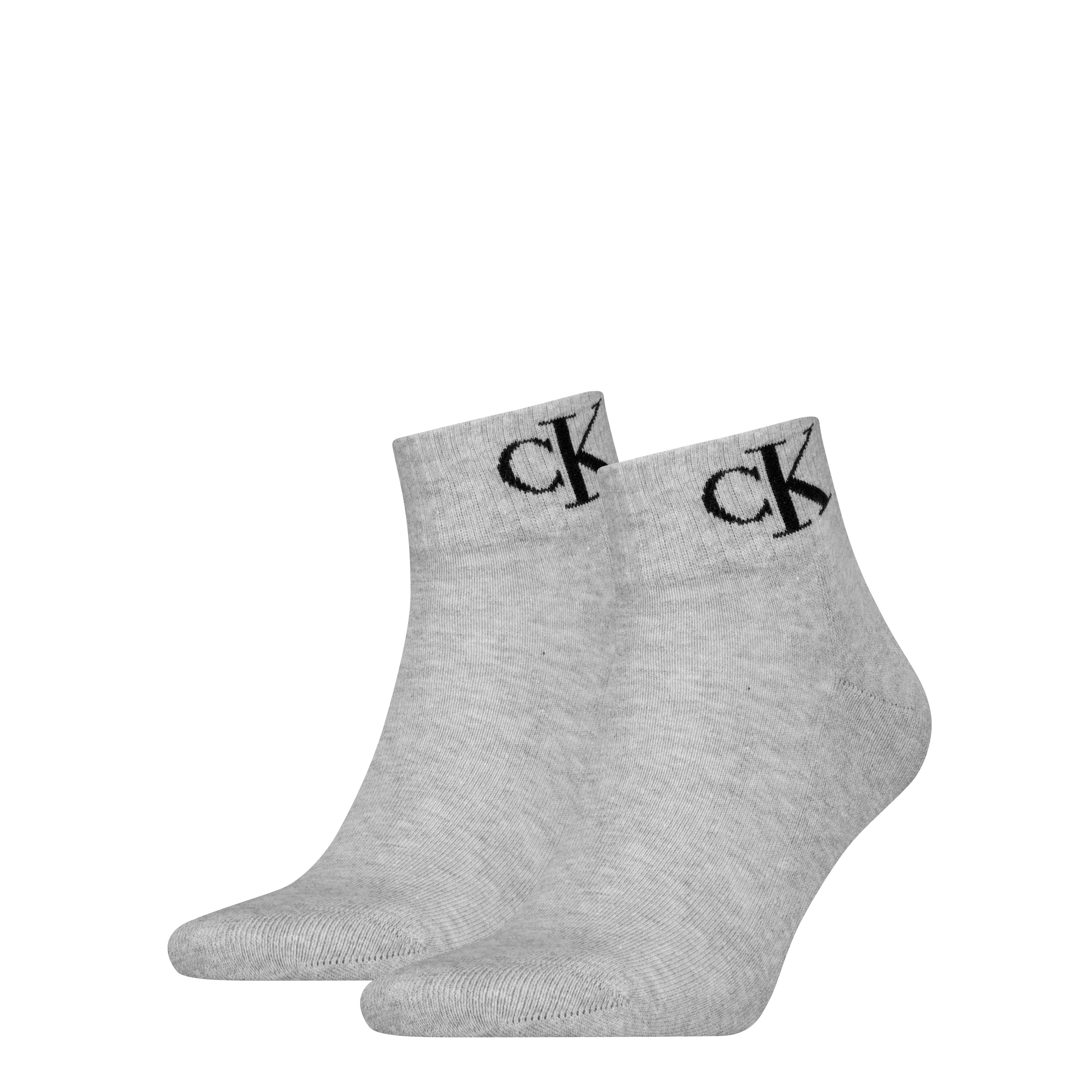 Calvin Klein Jeans Kurzsocken CKJ MEN QUARTER 2P MONOGRAM (2-Paar, 2 Paar) günstig online kaufen