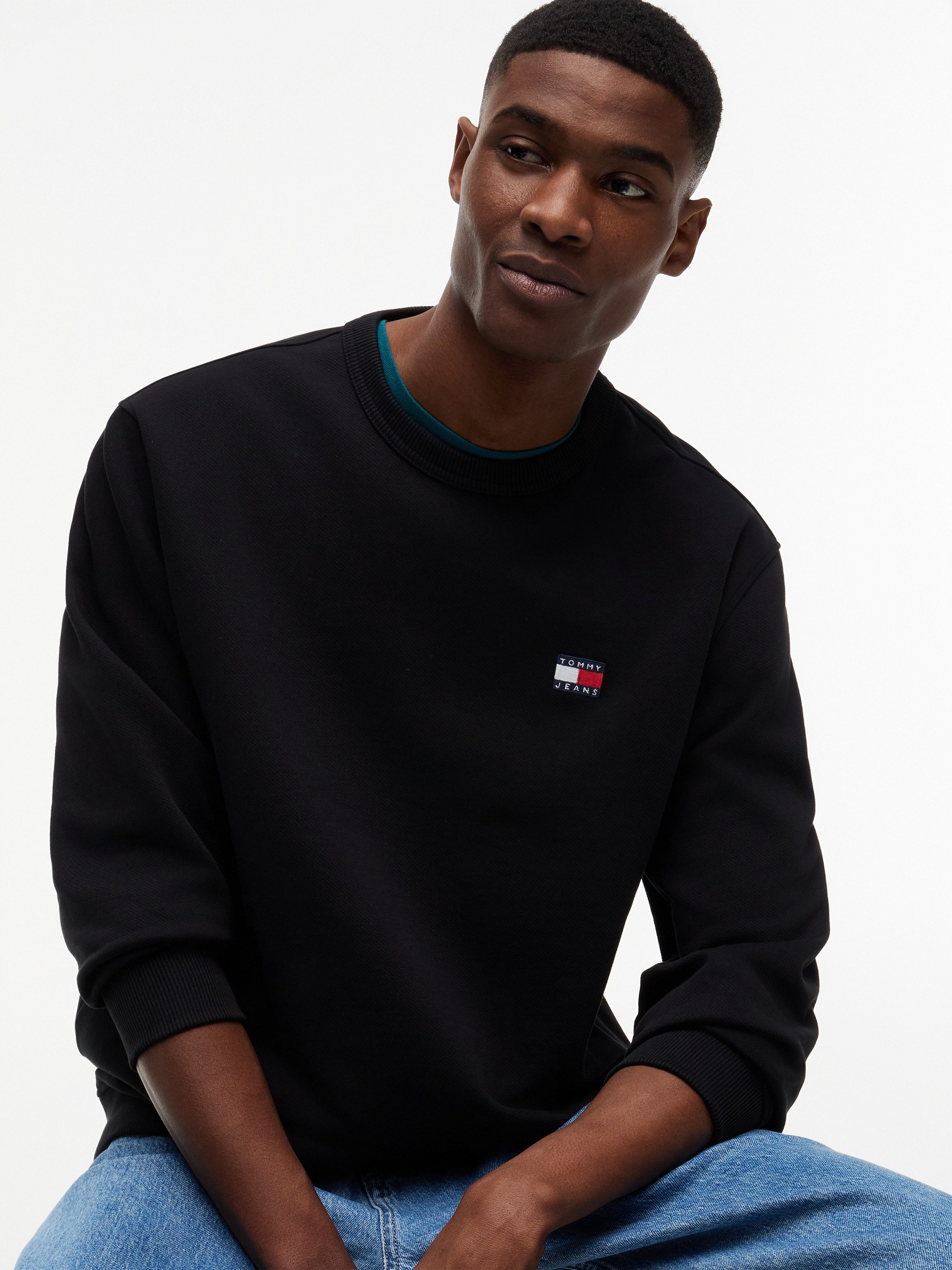 Tommy Jeans Sweatshirt TJM REG BADGE CREW EXT – Bild 3 von 5