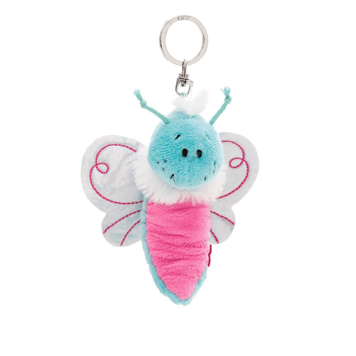 Schlüsselanhänger NICI Schlüsselanhänger Flibbies Schmetterling blau 10cm Header Karte