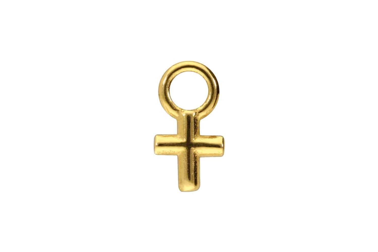 PIERCINGLINE Piercing-Set Titan Anhänger für Clicker KREUZ (Piercing-Anhänger, 1-tlg)