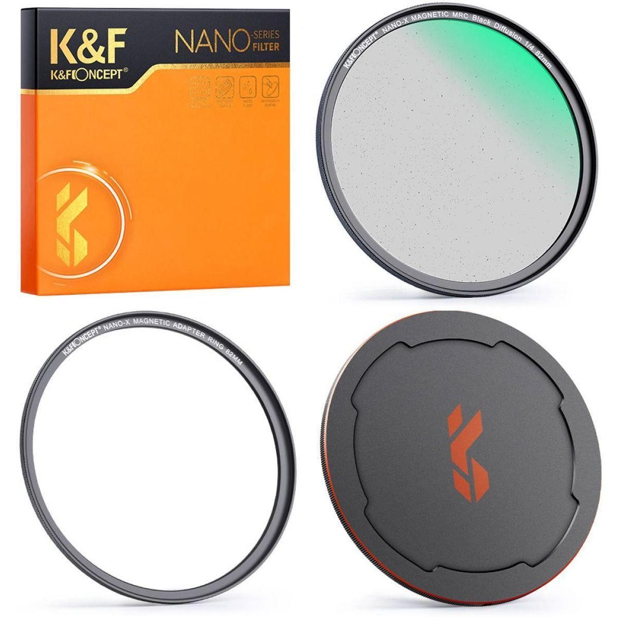 K&F Concept Magnetic 1/4 Black Mist Filter Nano X 77mm Objektivzubehör