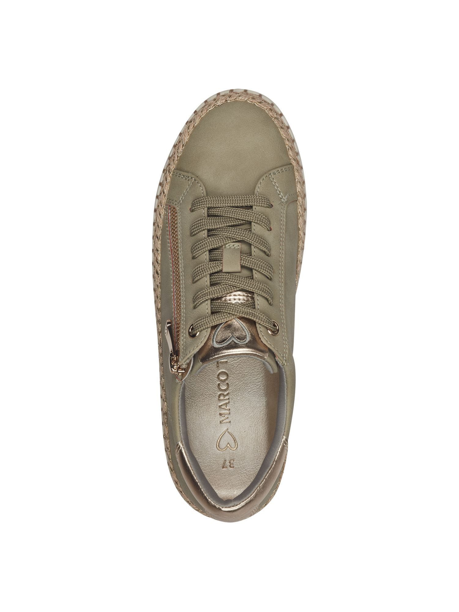 MARCO TOZZI FEEL, Removable Sock mit Schnürsenkel kein Absatz Sneaker FEEL