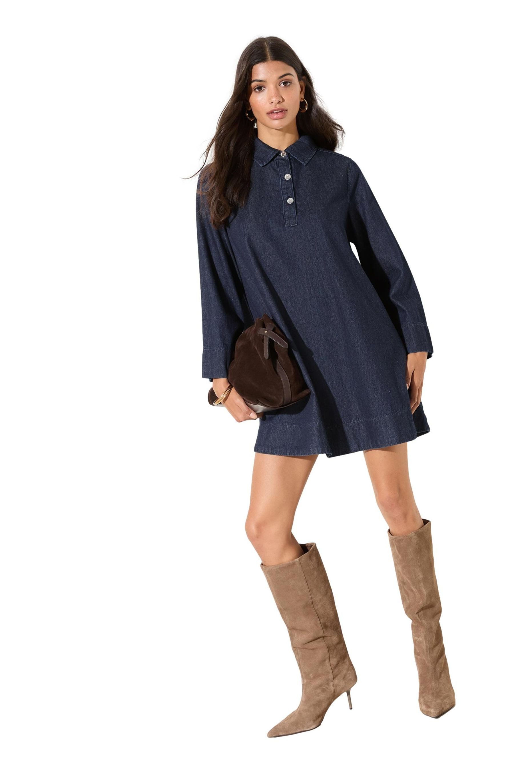 Minikleid Friends Like These Trapez-Minikleid aus Denim