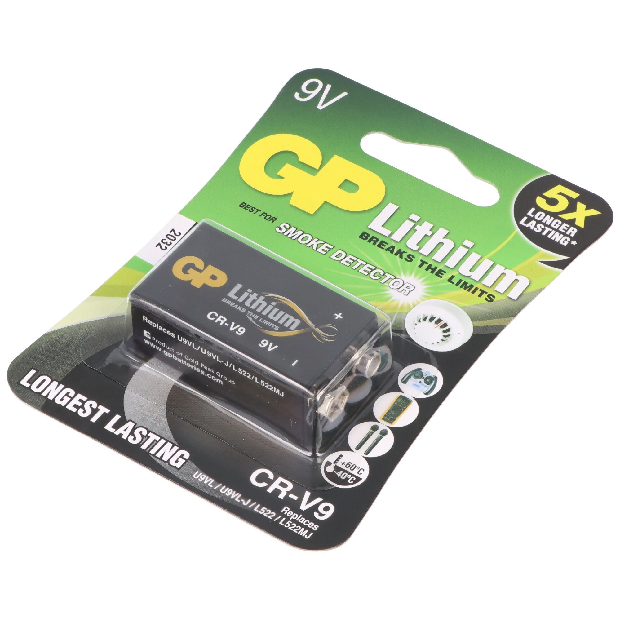 GP Batteries 9V Batterie Lithium Stück (9,0 Batterie, V) 1 GP