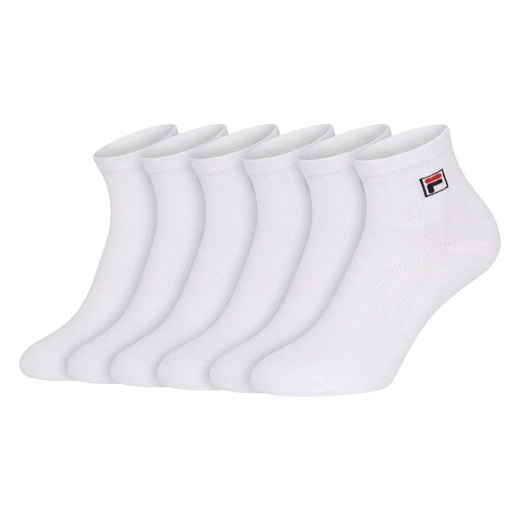 Fila Kurzsocken UNISEX QUARTER PLAIN SOCKS (6 Paar) mit Logo-Schriftzug