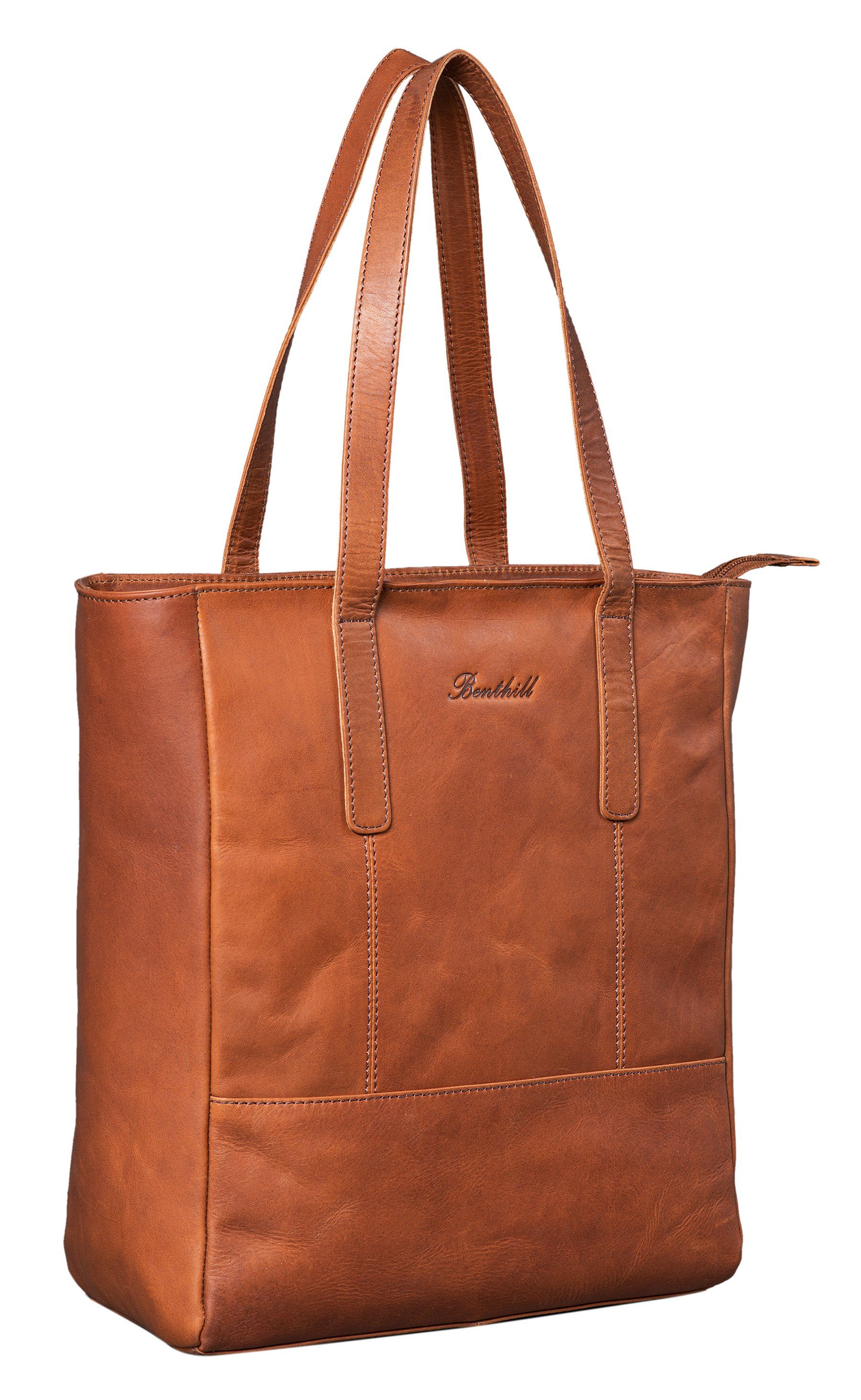 Benthill Shopper Damen Echt Leder Handtasche günstig online kaufen