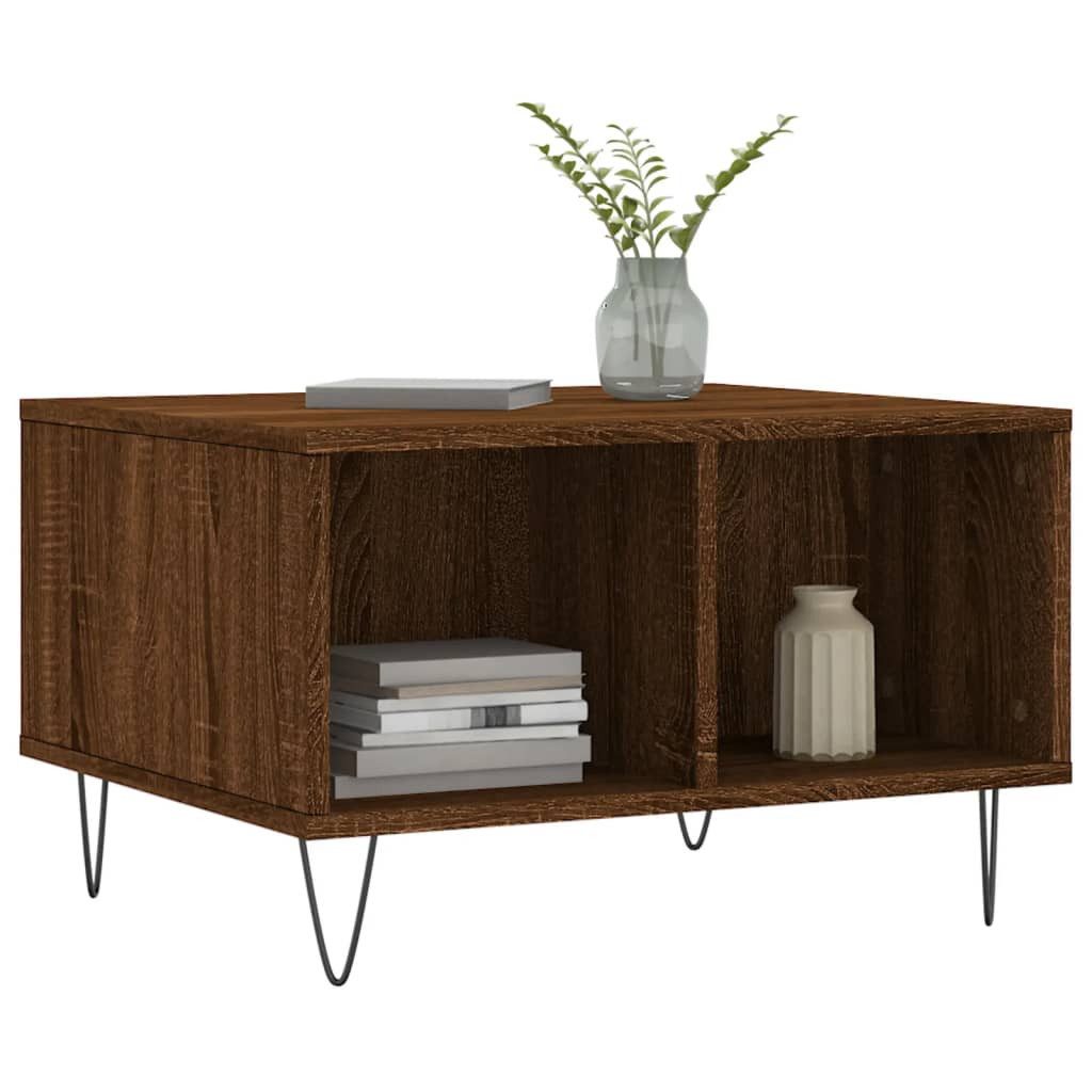 vidaXL Couchtisch Couchtisch Braun Eichen-Optik 60x50x36,5 günstig online kaufen