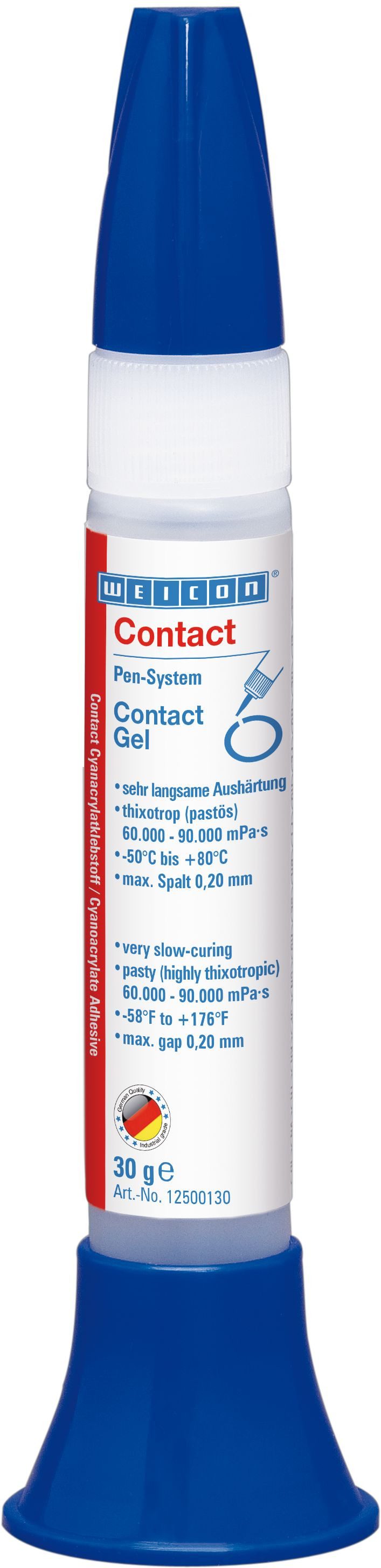 WEICON Sekundenkleber Contact GEL, sehr langsame Aushärtung = Positionskorrektur