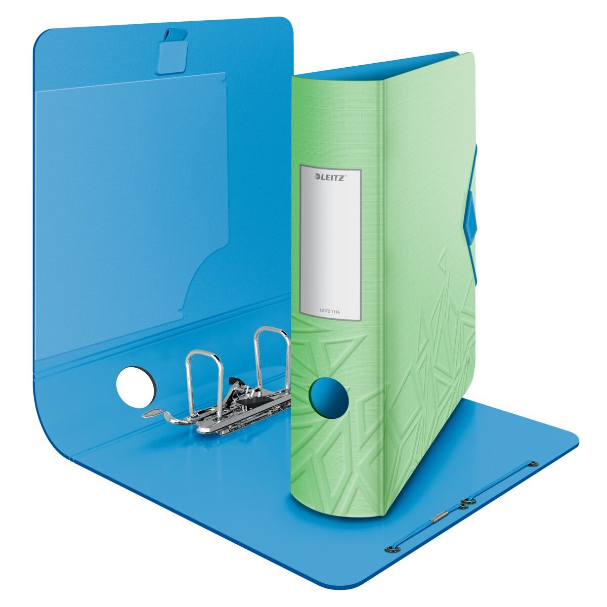 LEITZ Aktenordner Ordner Active Urban Chic PP A4 82mm grün Packung mit 5 Stück