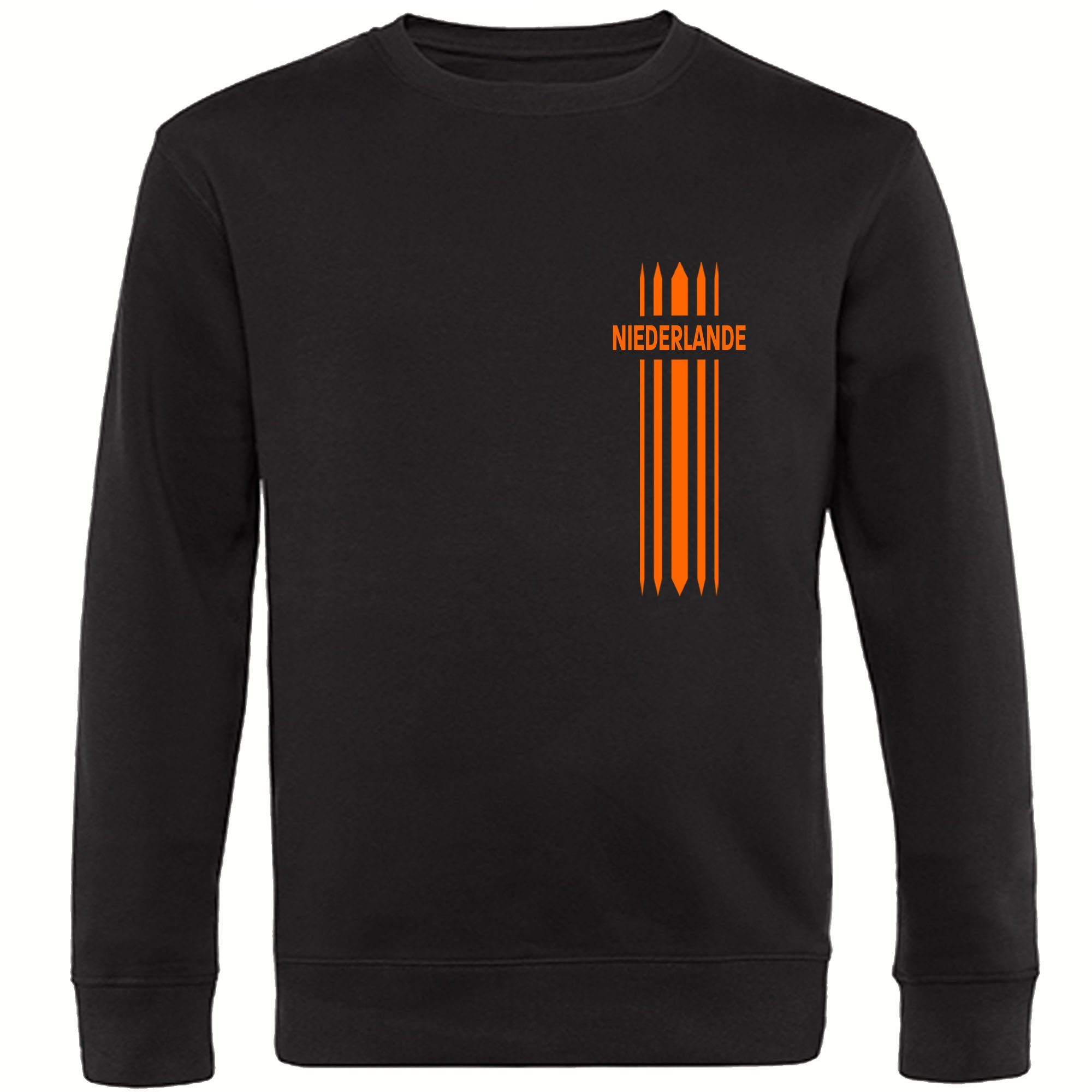 multifanshop Sweatshirt Niederlande - Streifen - Pullover