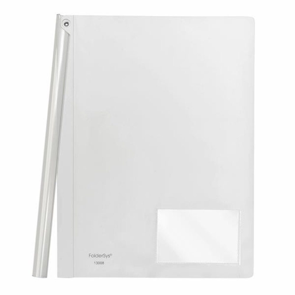 Standard weiß Klemmrücken-Mappe FOLDERSYS Foldersys Papierkorb