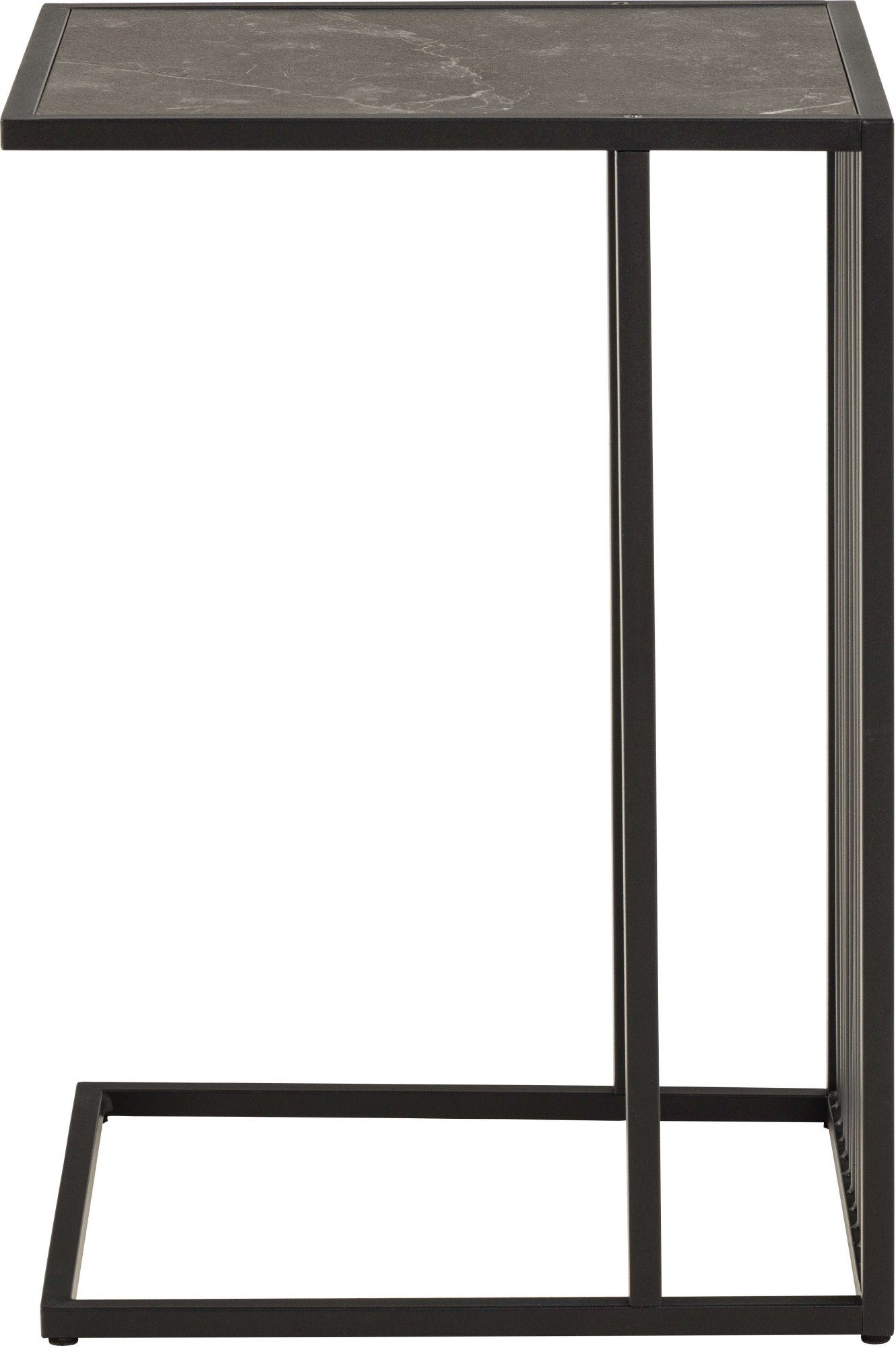 ACTONA GROUP Couchtisch Strington Beistelltisch, Belastbarkeit bis 20 kg, verschiedene Größen, Ecktisch, Metalllamellen, in verschiedene Tischplatten, pflegeleicht