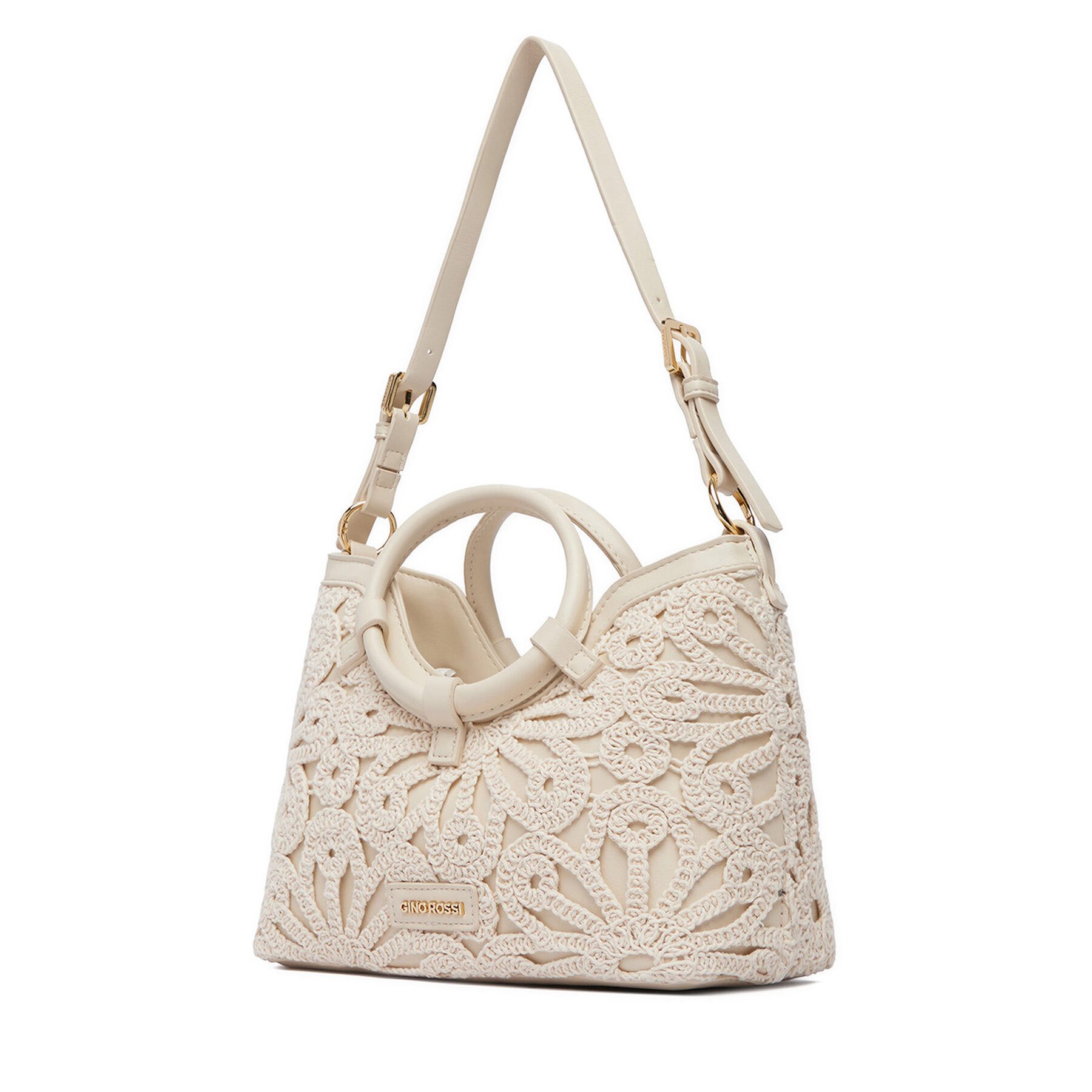 GINO ROSSI Handtasche Gino Rossi Damen-Handtasche in Creme