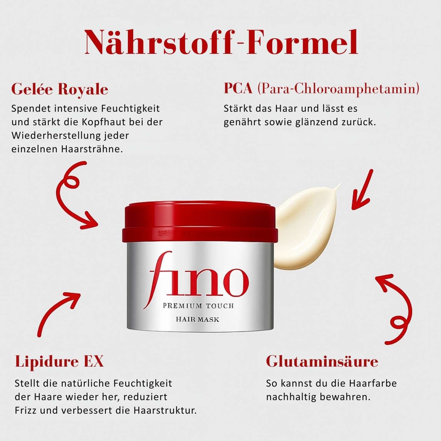 SHISEIDO Haarmaske Fino Premium Touch Haarmaske 230 g – Japanische J-Beauty Haarkur für, trockenes strapaziertes und coloriertes Haar – Intensive Feuchtigkeit, Reparatur Glanz & Geschmeidigkeit, ideal für wöchentliche Anwendung