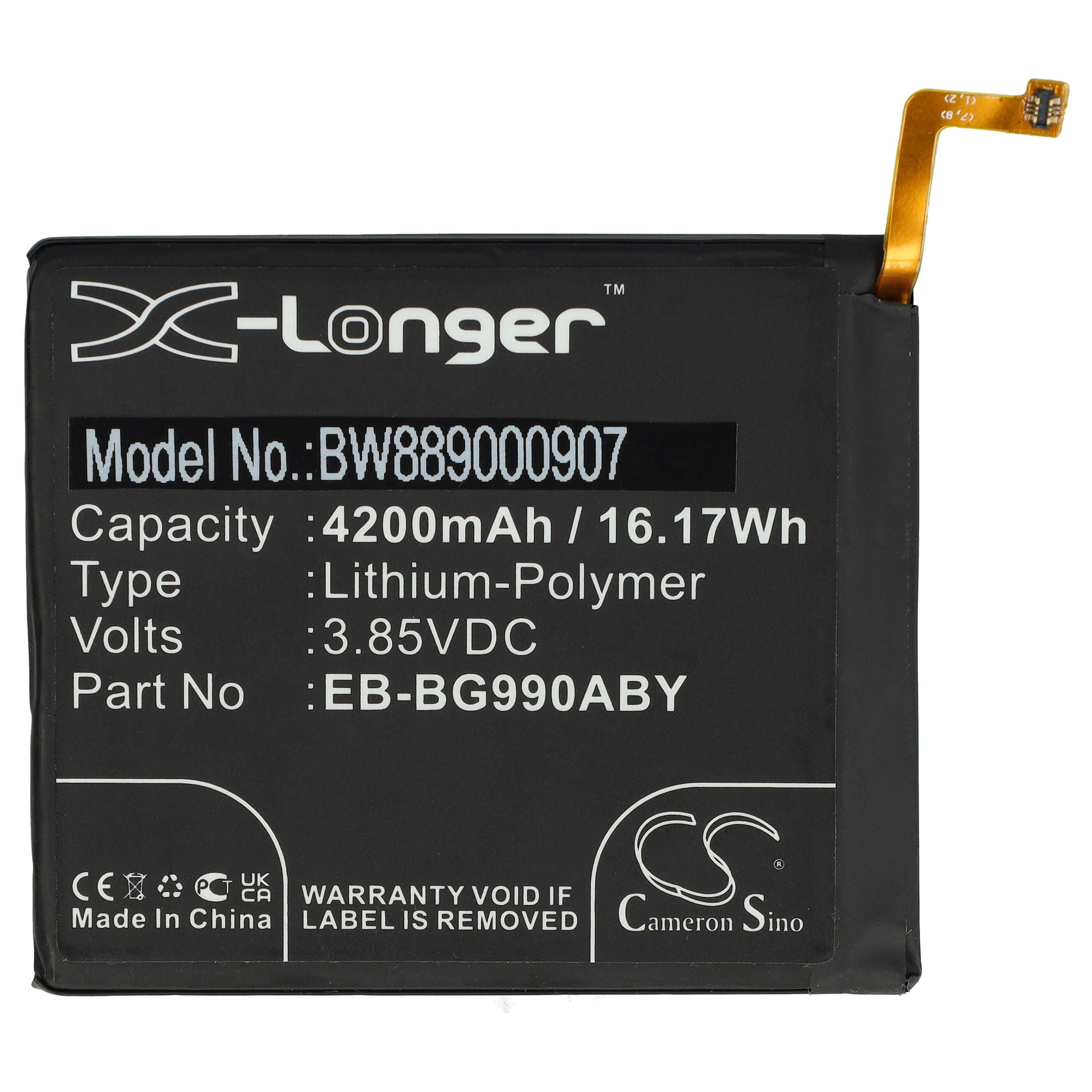 vhbw kompatibel mit Samsung SM-G990U1, SM-G990E, SM-G990U, SM-G990B, Smartphone-Akku Li-Polymer 4300 mAh (3,85 V)