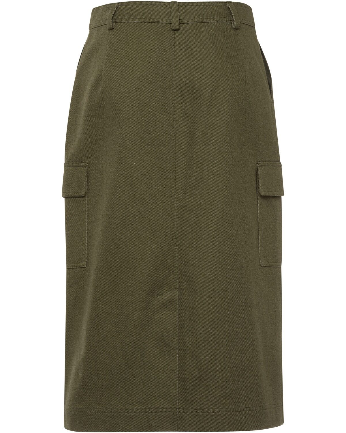 Brigitte von Schönfels Lederrock Baumwollrock mit Cargotaschen günstig online kaufen