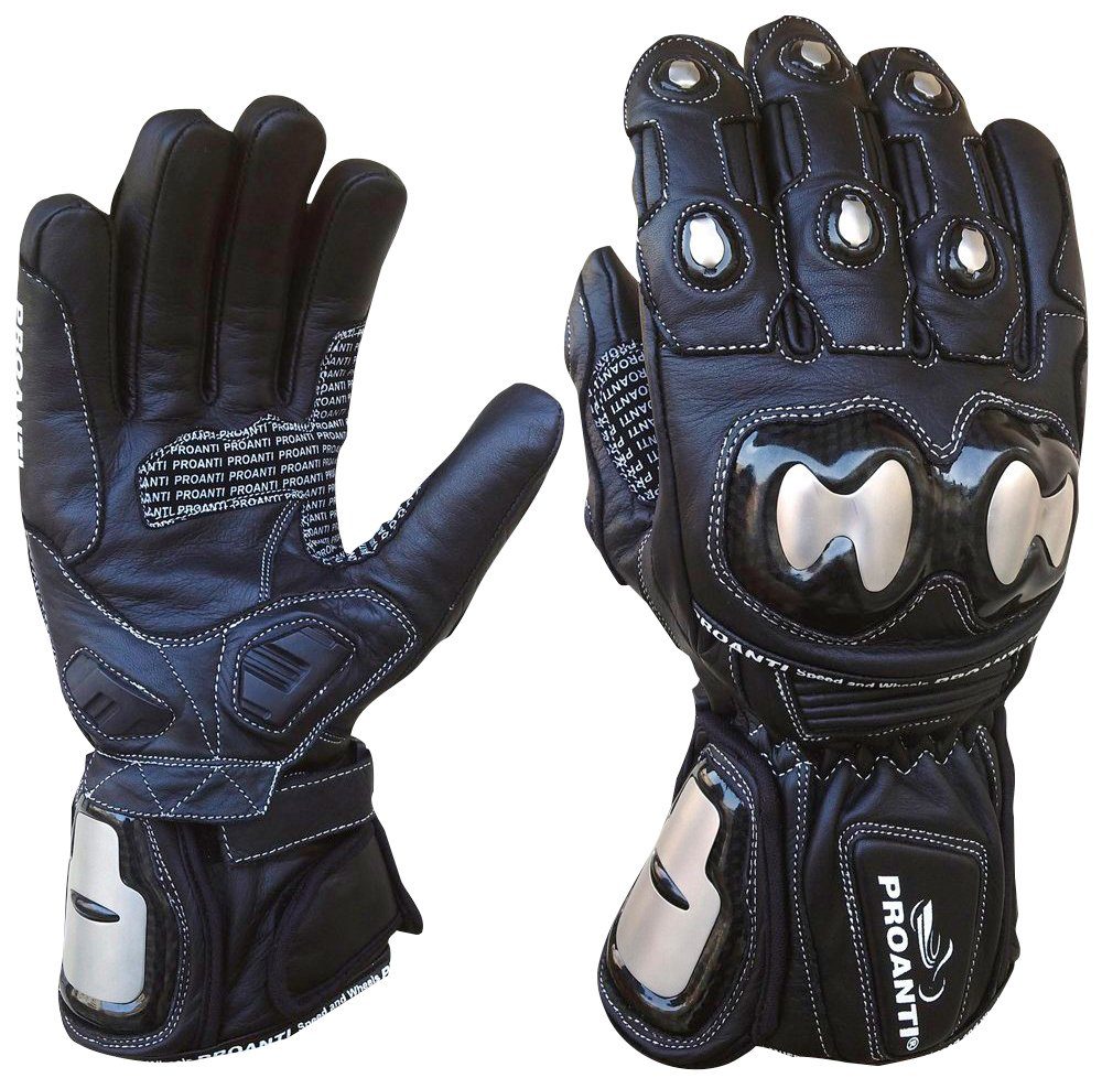 Race Regen Winter PROANTI Motorradhandschuhe Leder