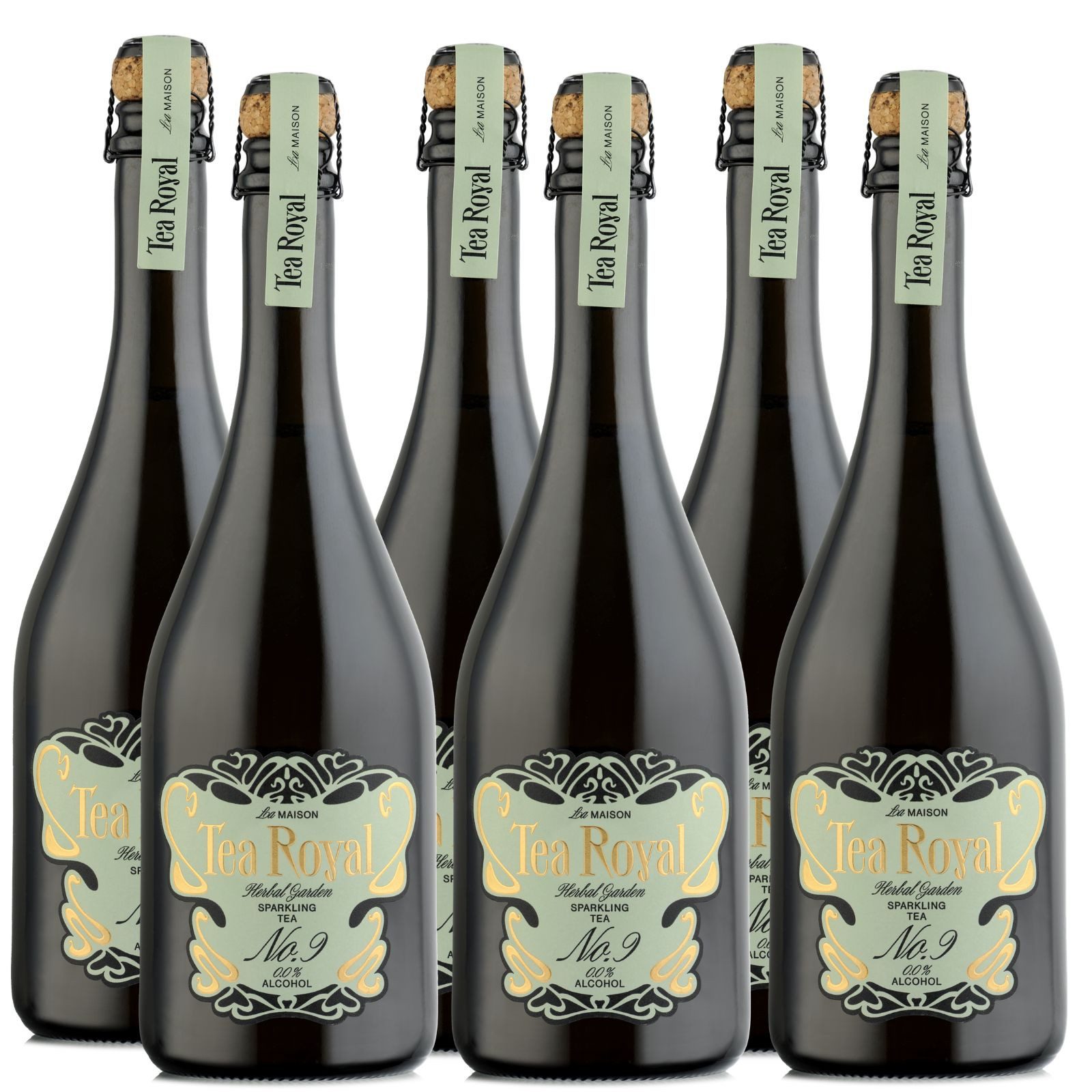 Tea Royal Sekt Tea Royal No. 9 Herbal Garden Sparkling (6x 0,75l), 6 x 0,75 l