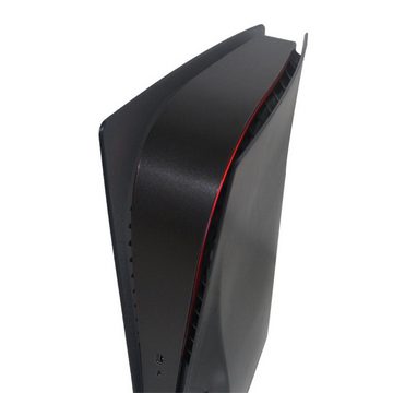 Tadow PS5-Konsolenaufkleber, beleuchtbarer Aufkleberstreifen, Schutzfolie PlayStation 5-Controller (Für optische/digitale Versionen der PS5-Konsole, Konsolenaufkleber)