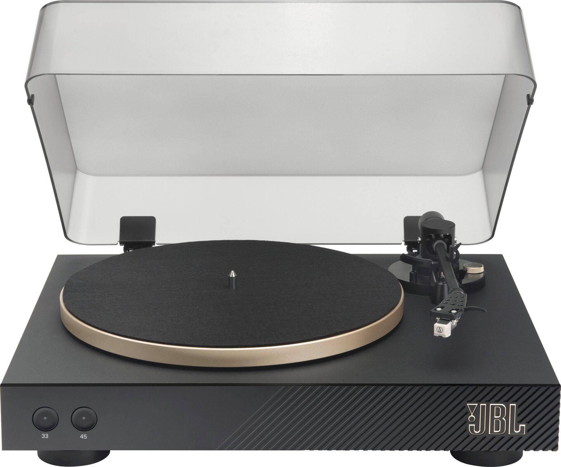 Gold Bluetooth HD) Bluetooth 5.2 JBL Plattenspieler Spinner aptX Turntable Bluetooth, (Riemenantrieb, mit