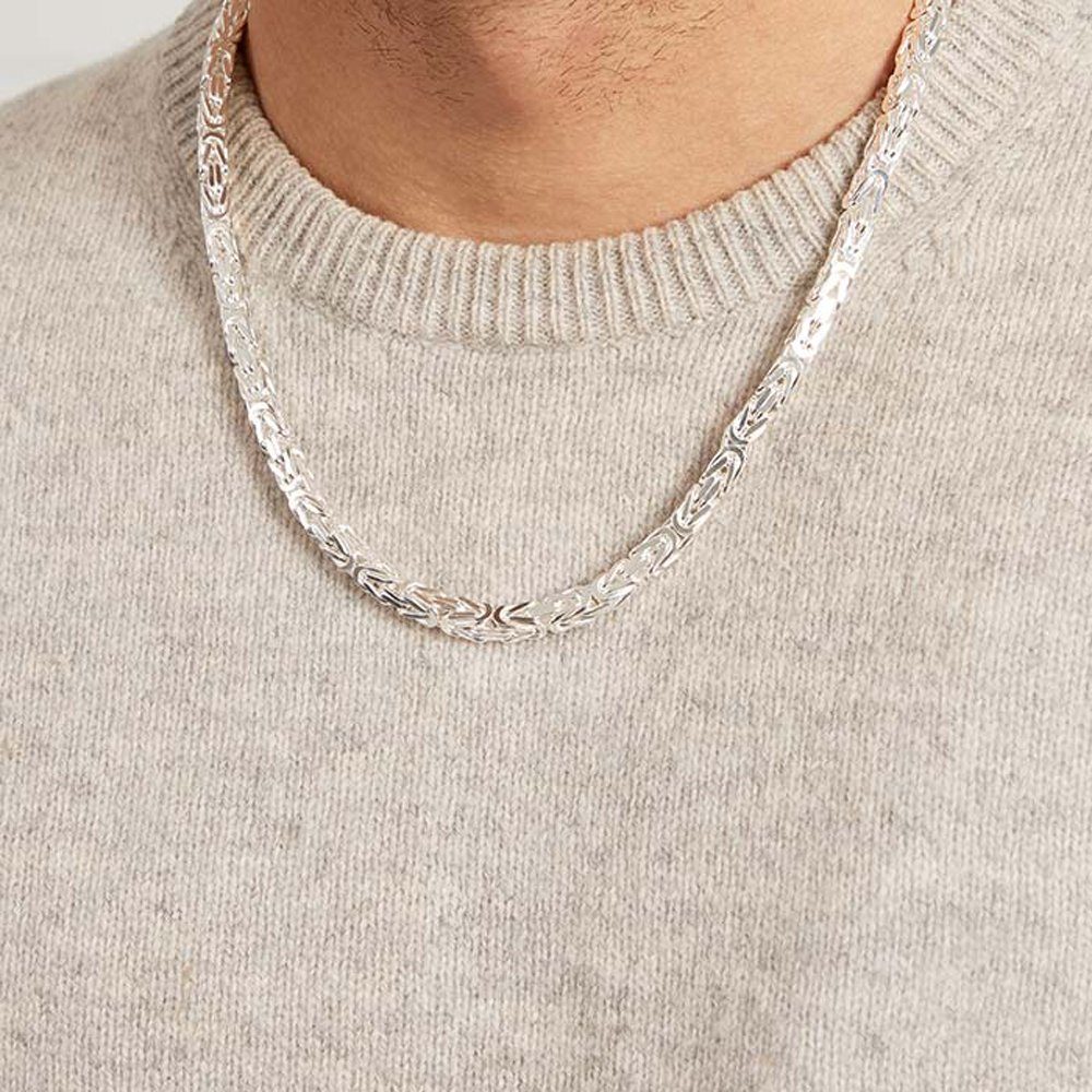 JEWLIX Königskette 6mm breit aus hochwertigem Sterlingsilber KK0060 günstig online kaufen