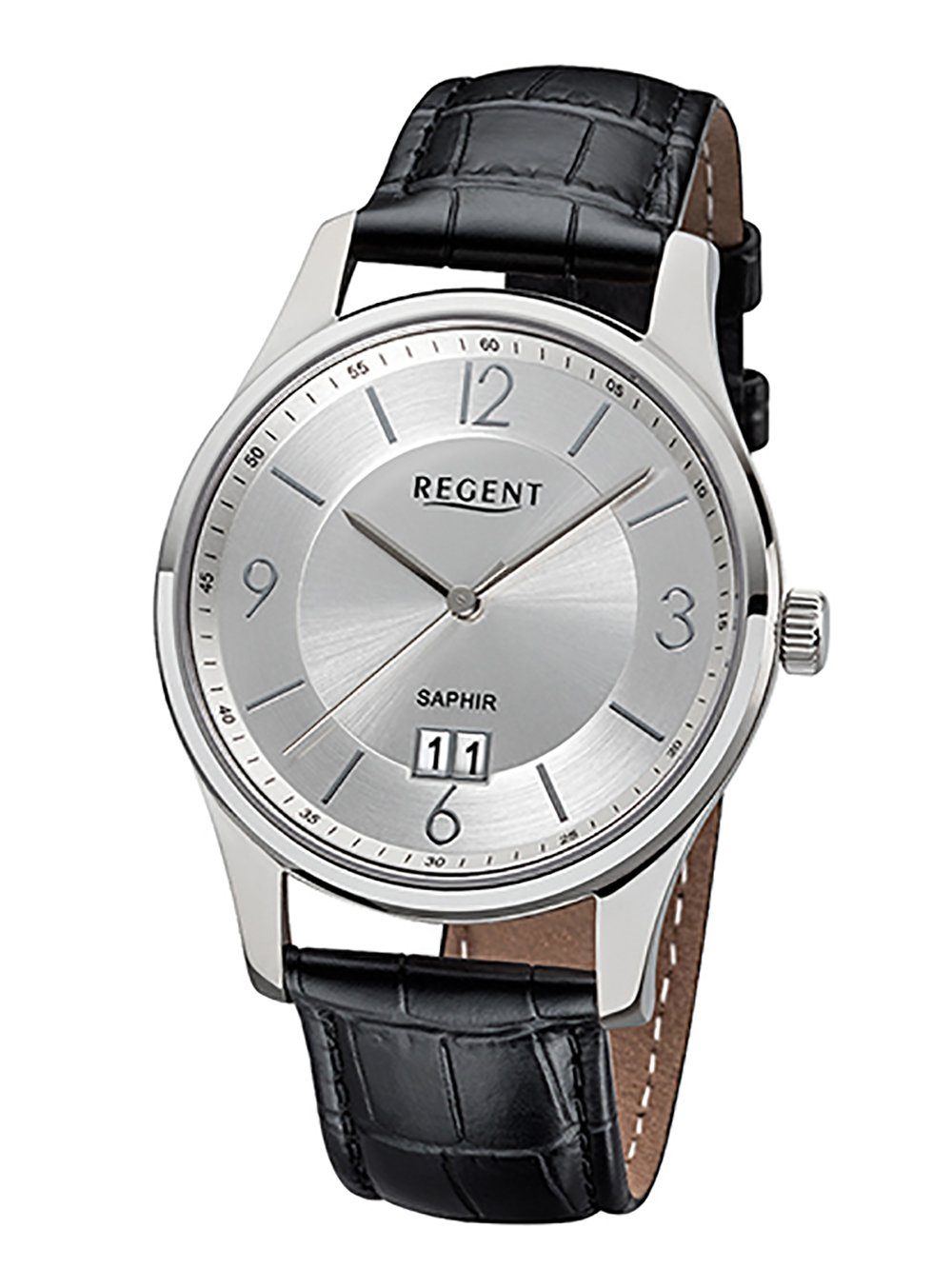 (1-tlg) Regent Quarzuhr UM-1610 Unisex Regent Leder, Armbanduhr