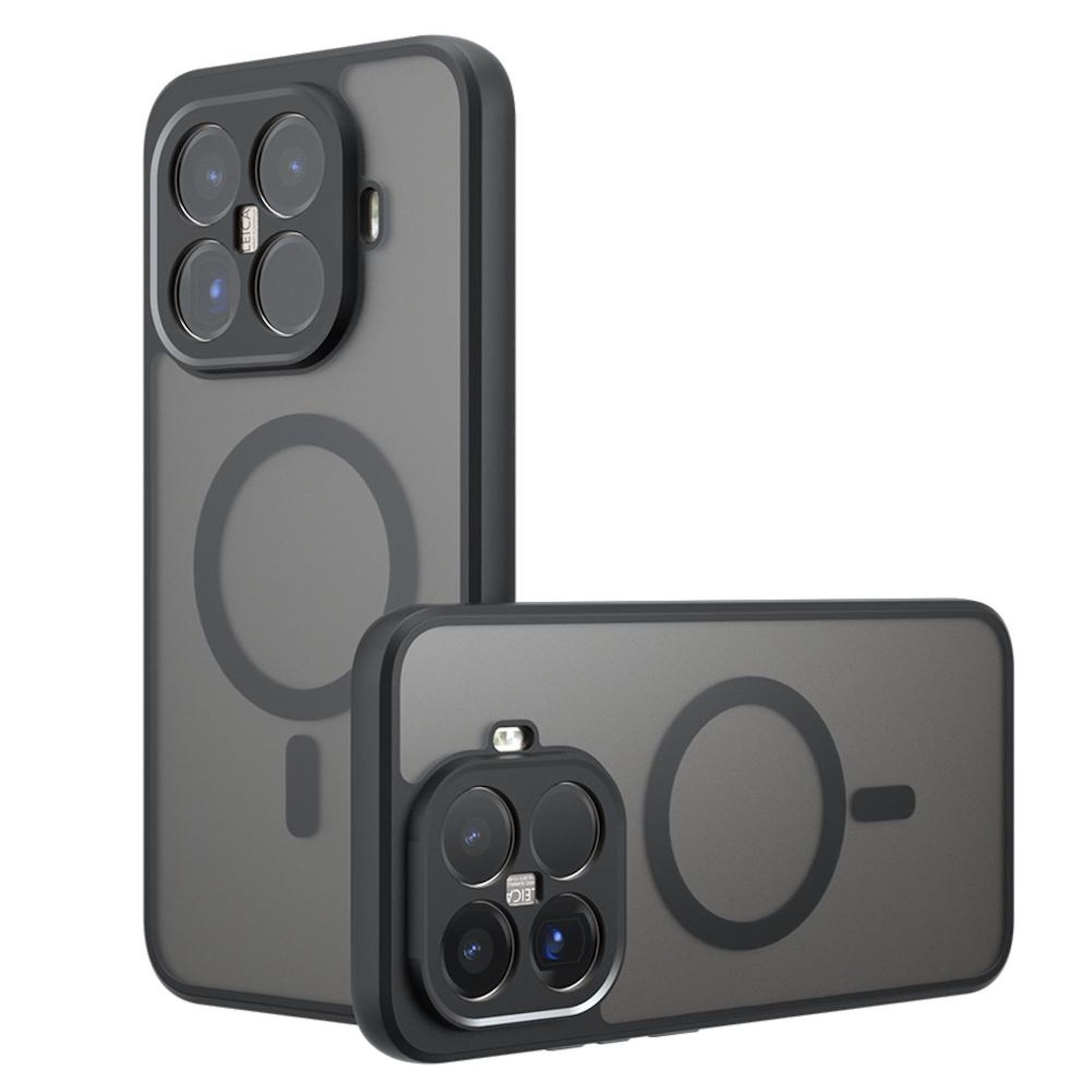 Wigento Handyhülle Für Xiaomi 15T Pro 5G Armor MagSafe TPU PC Hybrid Schutz Hülle Schwarz, Stilvoll, MagSafe, präzise Passform