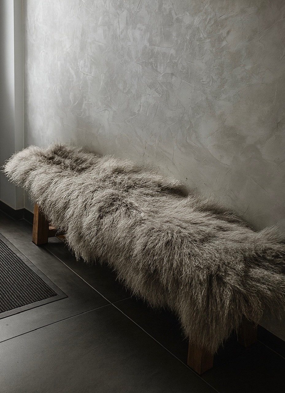 LIRA Deko Fellteppich Lammfell XXL Echtfell Läufer - mongolischer Teppich B günstig online kaufen