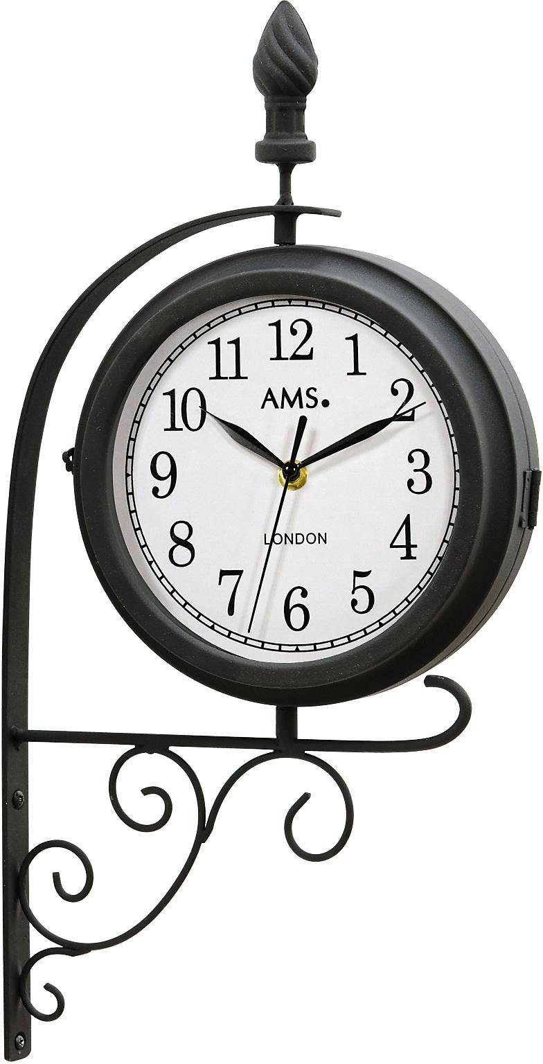 AMS Wanduhr W9433 (Quarzuhr,Wohnzimmer,Esszimmer,Küche,Arbeitszimmer,Büro,Flur)