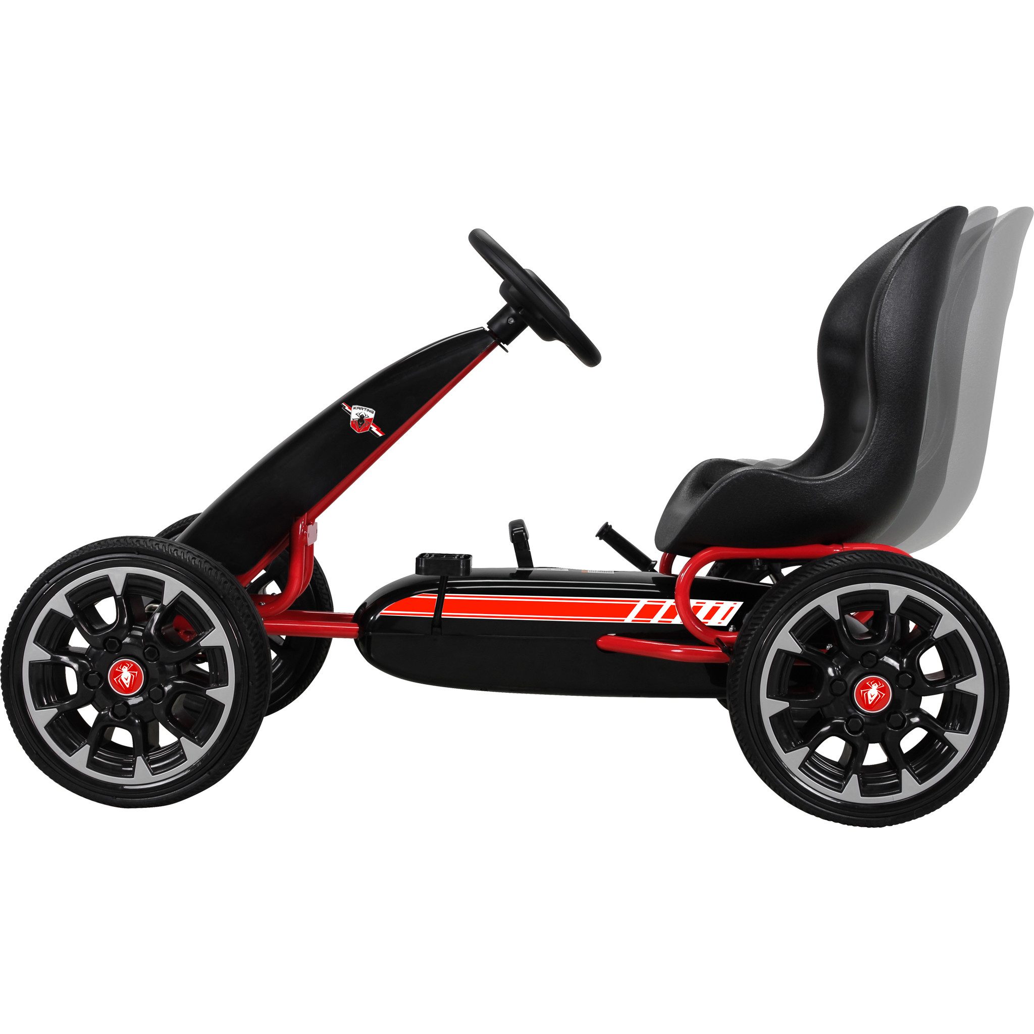 Actionbikes Motors Go-Kart Kinder Pedal Go Kart mit Handbremse, Kinder Fahrzeug Spielzeug ab 4-10 Jahre, Kinderkart, Go Kart