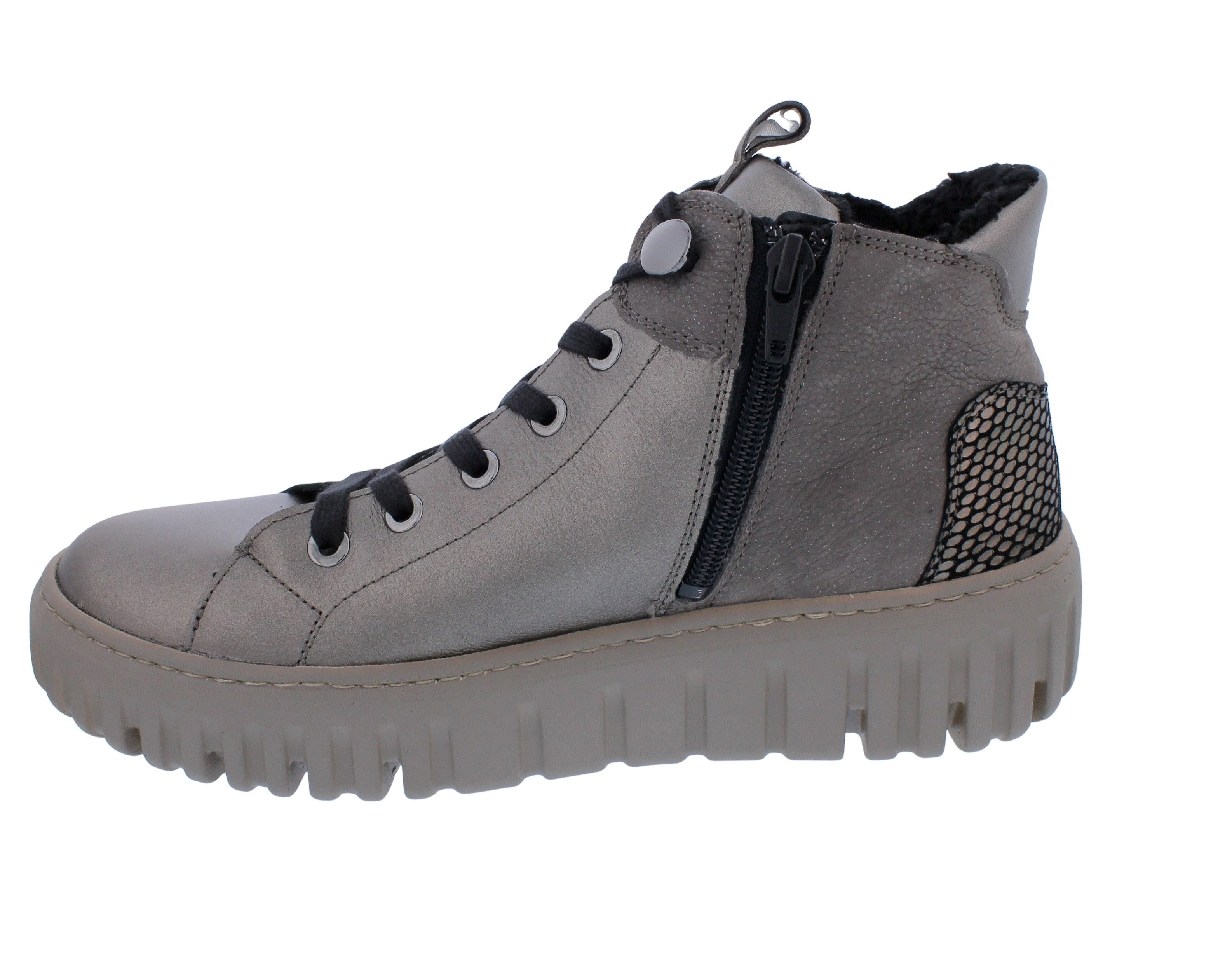 Waldläufer Waldläufer H-Livia Bootie 941804-403-999, Warmfutter, Metallic/ Nubukl Schnürstiefel – Bild 5 von 5