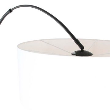Steinhauer LIGHTING Stehlampe, Stehleuchte Standlampe Wohnzimmerleuchte Bogenlampe Schwarz-Weiß