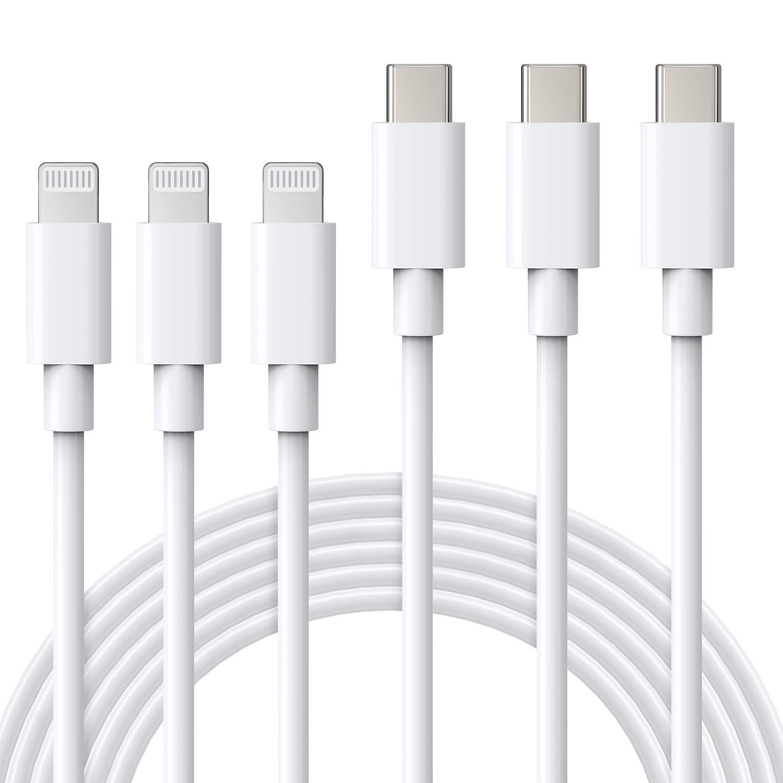 ilikable »2 Pack Lightning zu USB C Kabel 2M [ MFi Zertifiziert ]«  Smartphone-Kabel, Schnellladekabel USB C Lightning Kabel