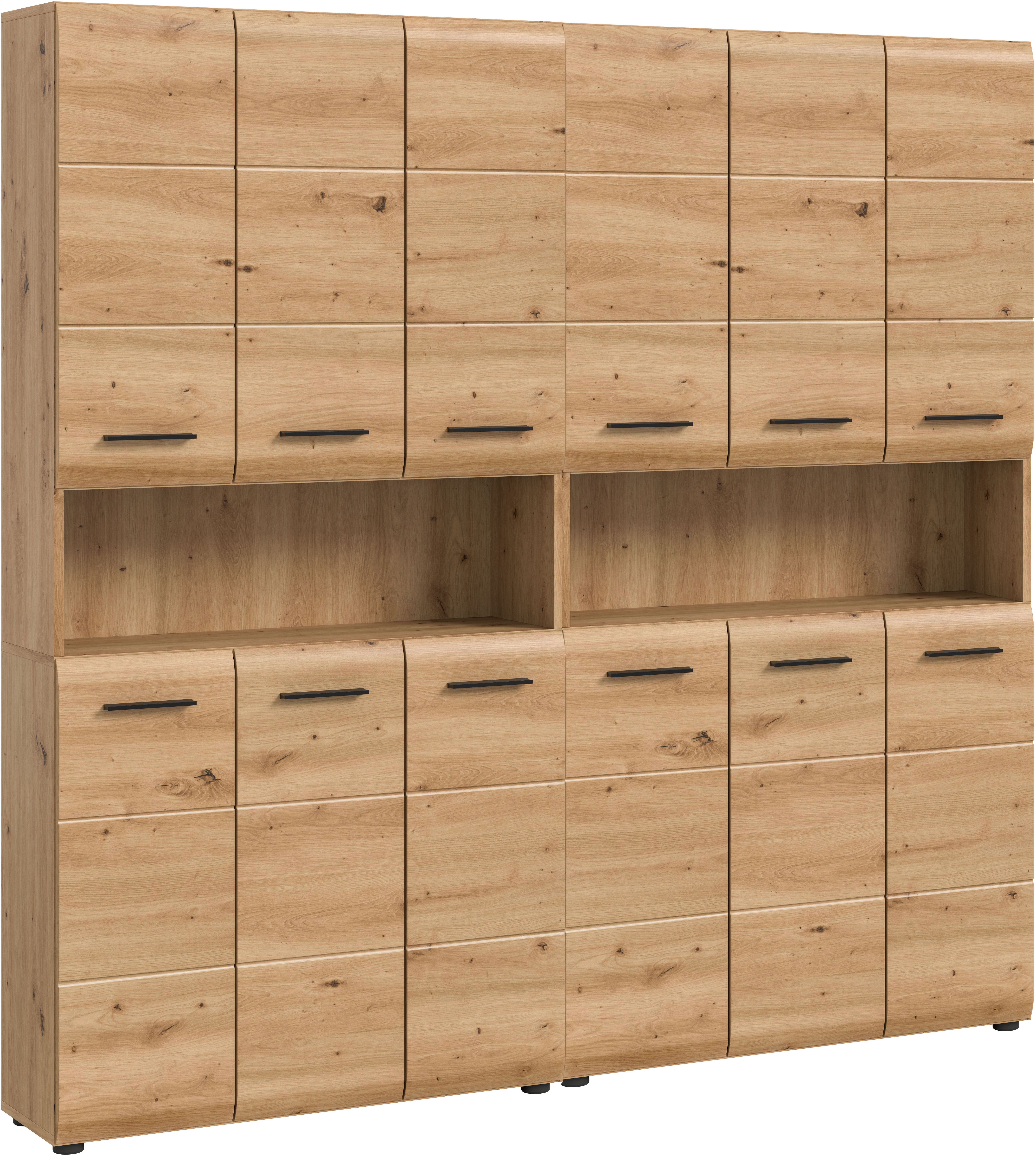 welltime Badezimmer-Set, (Set, 2-St., 2x Mehrzweckschrank), Bad-Kombination, Bad-Möbel, Badezimmer, Kombination, Kombi