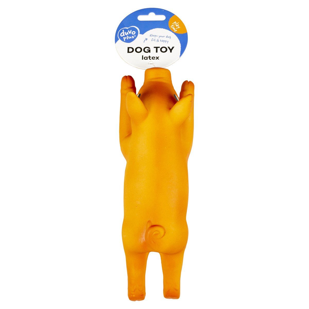 DUVO+ Tierquietschie Hundespielzeug Squeaking Schwein Latex, Maße: 13 cm
