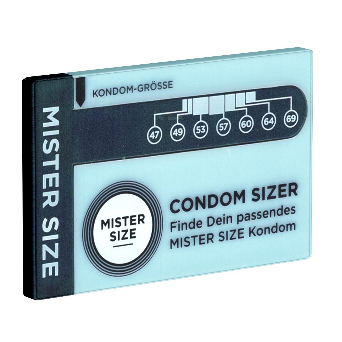 MISTER SIZE Kondome Condom Sizer Sprache: Deutsch, 1 St., bestimmen Sie jetzt Ihre Kondomgröße