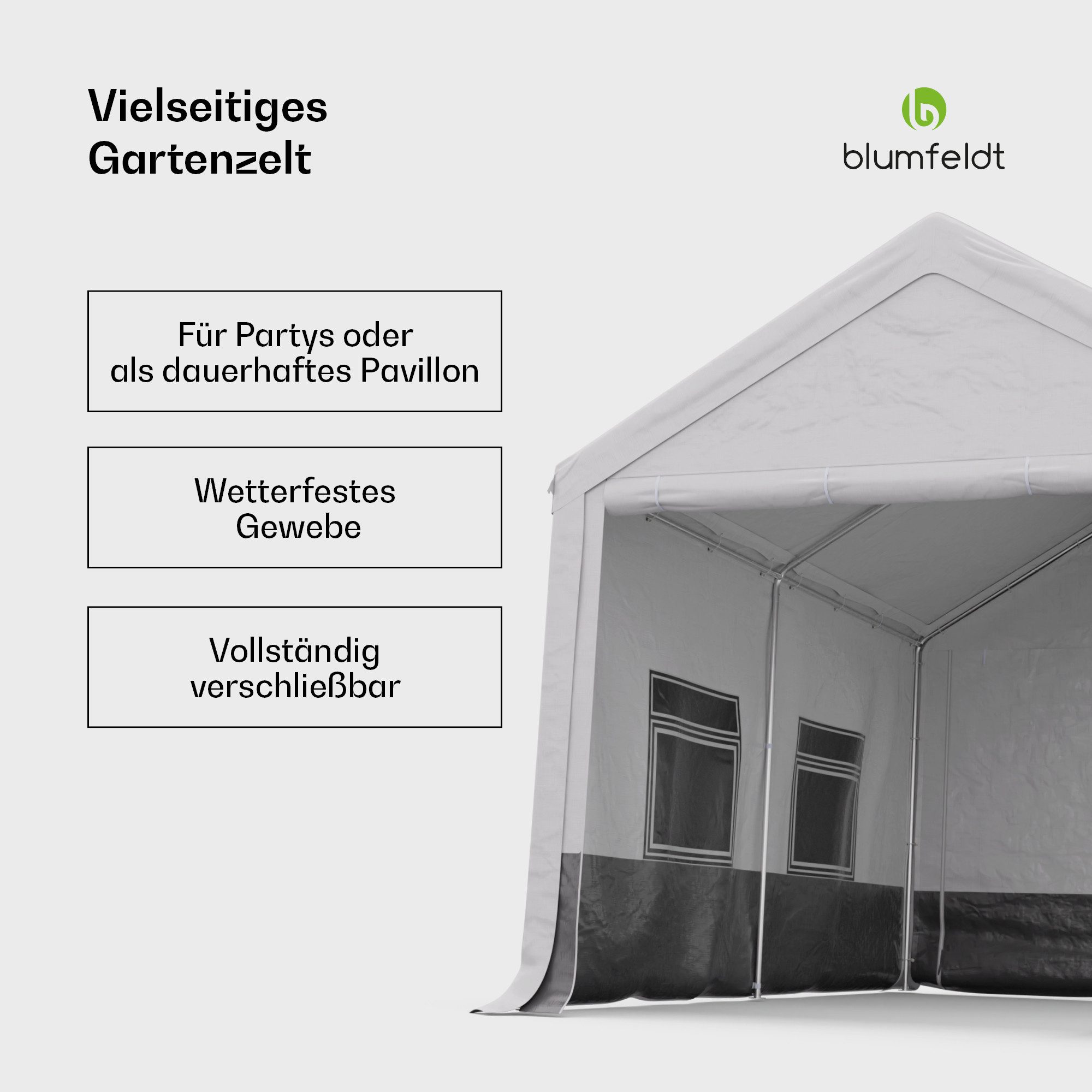 blumfeldt Pavillon PartyHaven 3x4, (Set), Garten günstig online kaufen