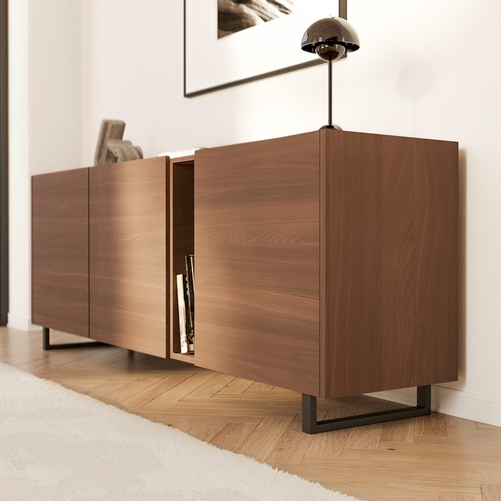 HEVVA Möbelfuß Möbelfüße GRAZ - 7 Größen von 20-50 cm - Kommodenbeine, Schrankfüße, (Set-Option: Sie können entweder 1 Stück oder ein Set von 2 Stück kaufen) – Bild 5 von 5